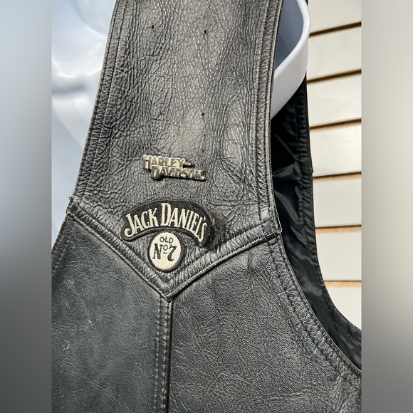 Bonus/Harley Davidson leather vest size 50 - Picture 7 of 14